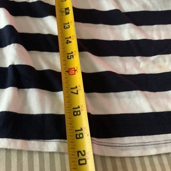 EXPRESS Blue & White striped Tank top #115 - Picture 7 of 7